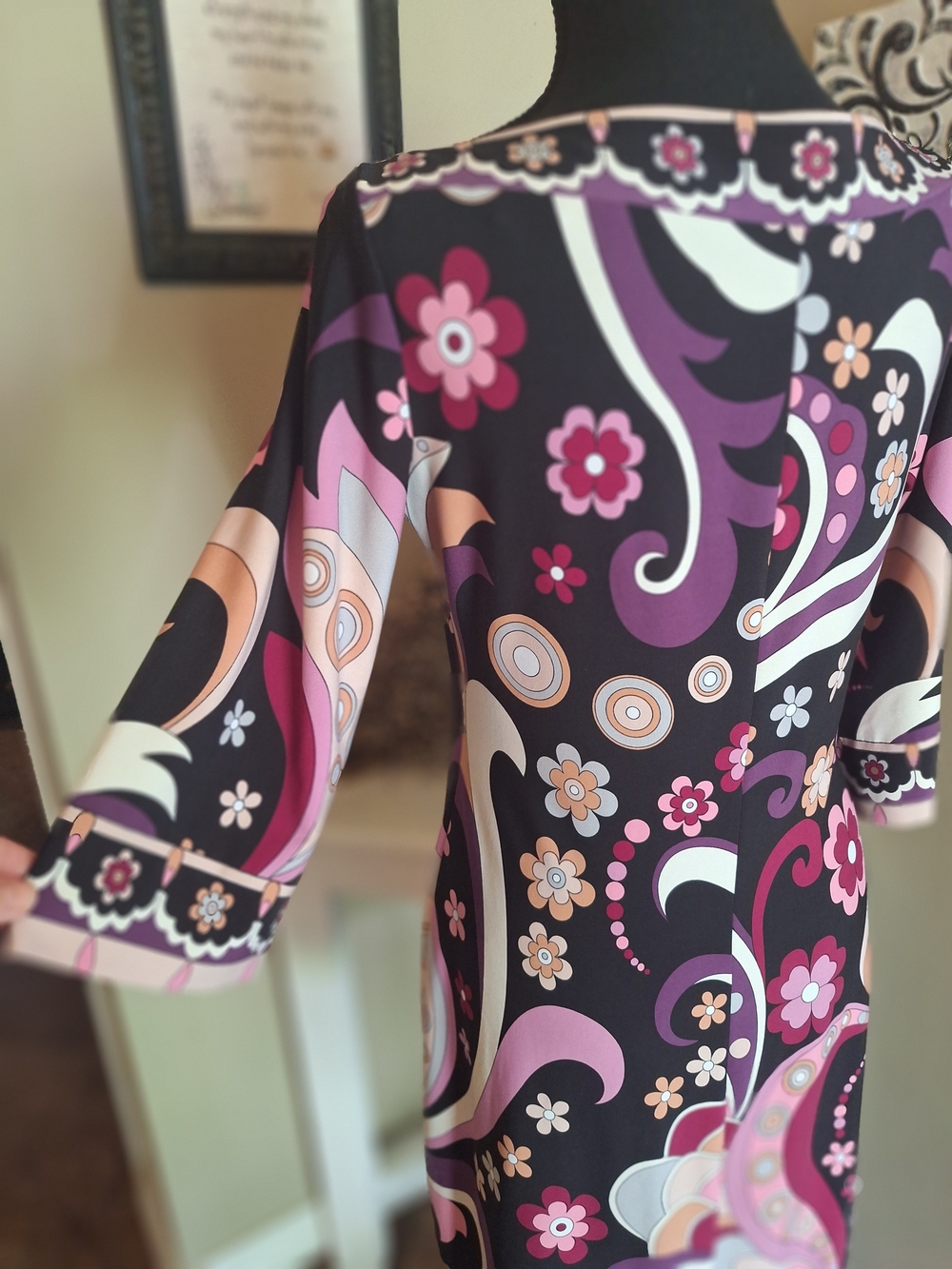 VTG Cache Hippie 70's Vibe Bell Sleeve Dress 6